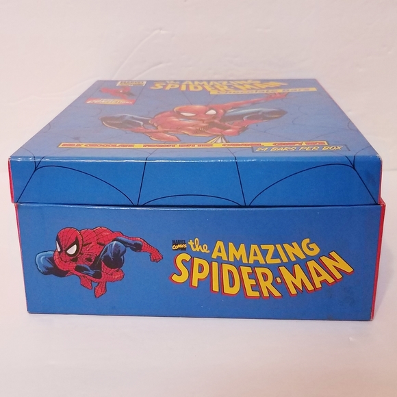 The Amazing Spider-Man 8x6 Chocolate Bar/ Cigar-Style Box Marvel Comics 2001 - Picture 6 of 7
